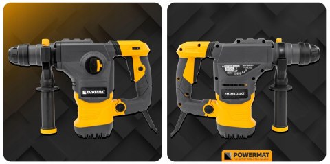 MŁOT UDAROWY MŁOTOWIERTARKA UDAR SDS+ 2600W 5,5J WALIZKA 3X WIERTŁO DŁUTA