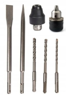 MŁOTOWIERTARKA WIERTARKA Z UDAREM MŁOT UDAROWY ZESTAW SDS + PLUS MOC 3000W