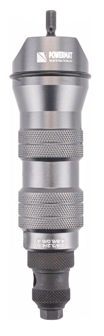 Nitownica na WKRĘTARKĘ 3,2 - 6,4 mm Adapter Do Nitów Zrywalnych WALIZKA CrV