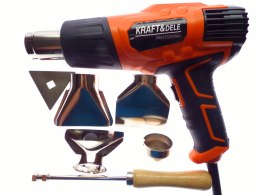 OPALARKA ELEKTRYCZNALUTOWNICA 2000W 350/550°C 4 DYSZE 2 BIEGI KRAFT&DELE