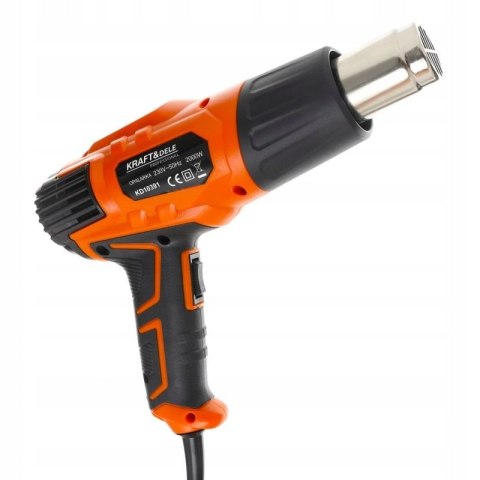 OPALARKA ELEKTRYCZNALUTOWNICA 2000W 350/550°C 4 DYSZE 2 BIEGI KRAFT&DELE