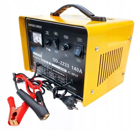 ROZRUCH 12/24V PROSTOWNIK SAMOCHODOWY Z ROZRUCHEM DO ŁADOWANIA MOCNY 140A