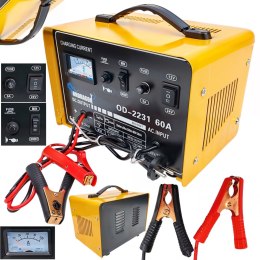 ROZRUCH 12/24V PROSTOWNIK SAMOCHODOWY Z ROZRUCHEM DO ŁADOWANIA MOCNY 60A