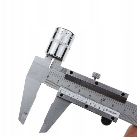 SUWMIARKA NONIUSZOWA ANALOGOWA ZE STALI NIERDZEWNEJ 0-150mm + ETUI