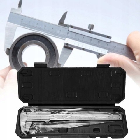 SUWMIARKA NONIUSZOWA ANALOGOWA ZE STALI NIERDZEWNEJ 0-150mm + ETUI