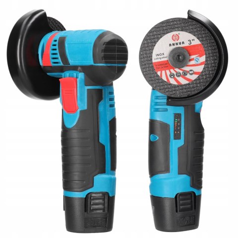 SZLIFIERKA KĄTOWA MINI PRZENOŚNA AKUMULATOROWA 2000 mAh 19500rpm