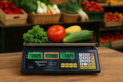 WAGA SKLEPOWA MAGAZYNOWA 40 kg / 2g ELEKTRONICZNA DOKŁADNA WYŚWIETLACZE LCD