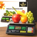 WAGA SKLEPOWA MAGAZYNOWA 40 kg / 2g ELEKTRONICZNA DOKŁADNA WYŚWIETLACZE LCD