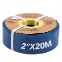 WĄŻ DO WODY SZAMBA GUMOWY 2"20M PCV STRAŻACKI