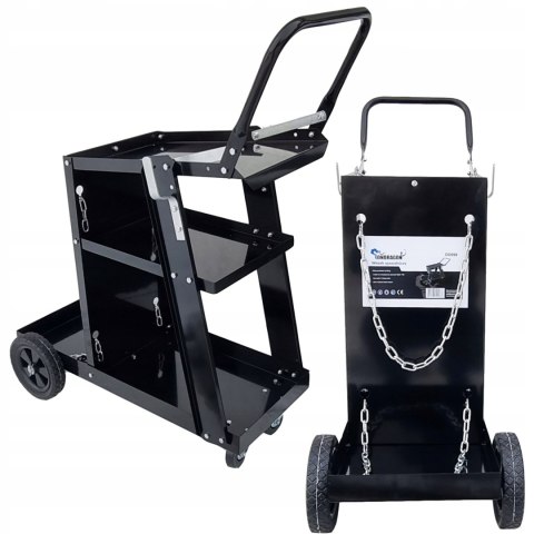 WÓZEK SPAWALNICZY DO SPAWAREK MIG MAG MMA TIG z półką na butle STABILNY