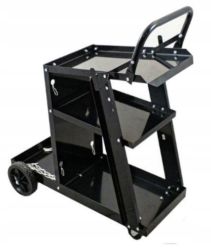 WÓZEK. SPAWALNICZY. DO SPAWAREK z półką na butle METALOWE KÓŁKA POD MIGOMAT