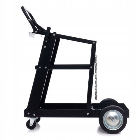 WÓZEK. SPAWALNICZY. DO SPAWAREK z półką na butle METALOWE KÓŁKA POD MIGOMAT