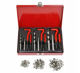 Zestaw do naprawy GWINTÓW M6, M8, M10 naprawczy GWINTOWNIKI TULEJKI 88 EL.