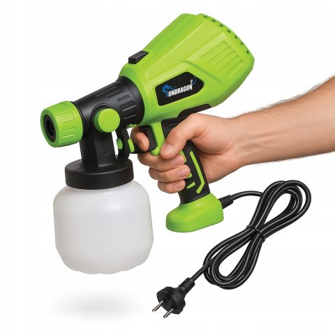 AGREGAT MALARSKI PISTOLET LAKIERNICZY NATRYSKOWY do MALOWANIA ŚCIAN 800ml