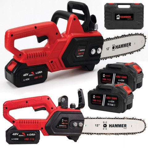 BEZSZCZOTKOWA PIŁA ŁAŃCUCHOWA PILARKA AKUMULATOROWA 12" CALI SMARO 2 AKU