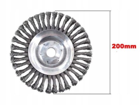 DRUCIAK TARCZA SZCZOTKA DRUCIANA DO KOSY CHWASTY