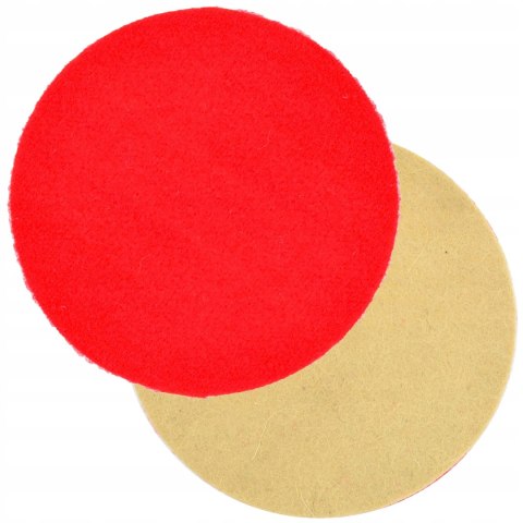 FILC POLERSKI RZEP TARCZA POLERSKA KRĄŻEK FILCOWY NA DYSK 125mm 8mm