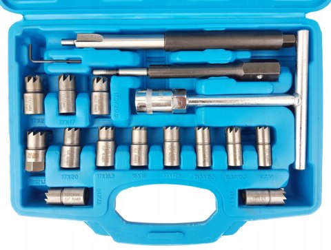 FREZY DO GNIAZD WTRYSKIWACZY WTRYSKÓW ZESTAW 17EL ZESTAW FREZÓW DIESEL