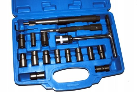 FREZY DO GNIAZD WTRYSKIWACZY WTRYSKÓW ZESTAW 17el