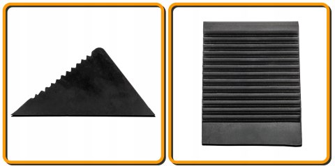 KLINY GUMOWE POD KOŁA DRZWI KOŁO BLOKADA DO KÓŁ 2 SZT. 135x80 MM