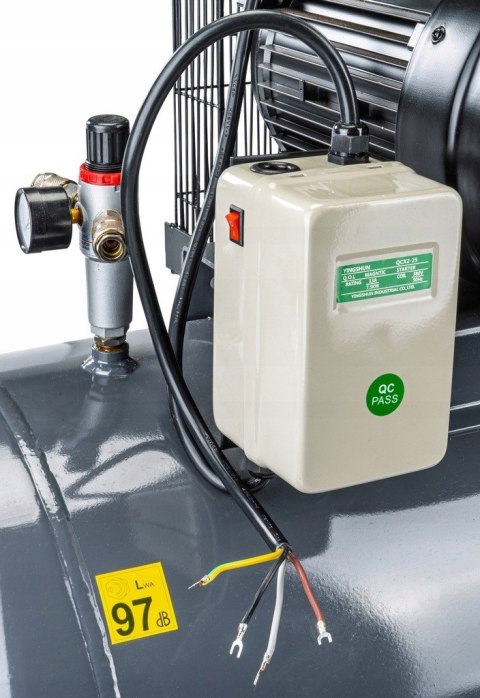 KOMPRESOR OLEJOWY 300L 8 BAR SPRĘŻARKA 400V 1200l/min + WĄŻ