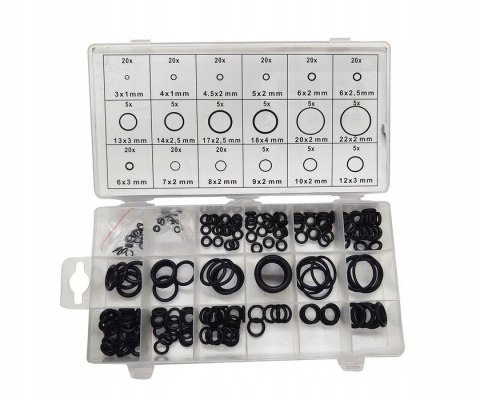 ORINGI GUMKI USZCZELKI GUMOWE 225 SZT OLEJOODPORNE