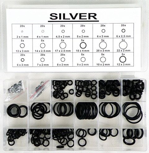 ORINGI GUMKI USZCZELKI GUMOWE 225 SZT OLEJOODPORNE