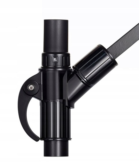 PARASOL OGRODOWY SZARY DUŻY SKŁĄDANY REGULOWANY Z WYSIEGNIKIEM 350CM 3,5M