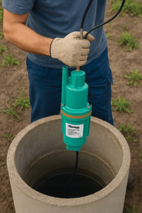 POMPA DO WODY CZYSTEJ ZANURZENIOWA RUSKA GŁĘBINOWA MEMBRANOWA MOCNA 600W