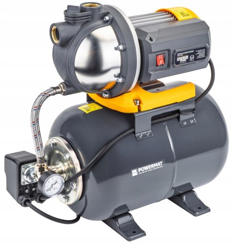 POMPA HYDROFOROWA HYDROFOR DO WODY ZBIORNIK 24L 900W WYDAJNY ZESTAW 6500L/H