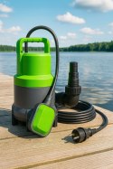 POMPA ZATAPIALNA DO WODY CZYSTEJ BRUDNEJ DESZCZÓWKI z PŁYWAKIEM 2000W mocna