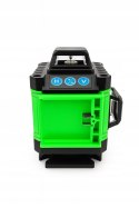 POZIOMICA LASEROWA LASER KRZYŻOWY ZIELONY SAMOPOZIOMUJĄCA 4D 360 2 BATERIE