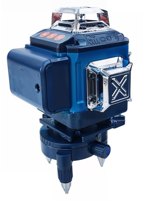 POZIOMICA LASEROWA LASER KRZYŻOWY ZIELONY SAMOPOZIOMUJĄCA 4D 360 2 BATERIE