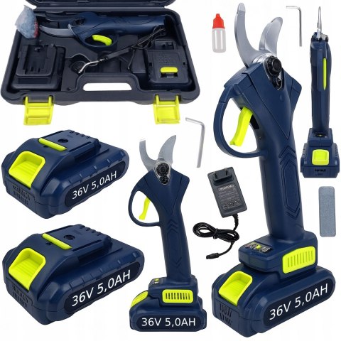 SEKATOR AKUMULATOROWY DO KRZEWÓW GAŁEZI DRZEW NOŻYCE DO ŻYWOPLOTU 36V MOCNY