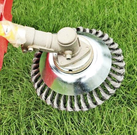 SZCZOTKA DO KOSY SPALINOWEJ SZCZOTKA DRUCIANA DO KOSY TARCZA NA CHWASTY