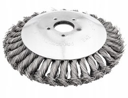 SZCZOTKA DRUCIANA DO KOSY PODKASZARKI SPALINOWEJ GŁOWICA 200mm 25,4MM