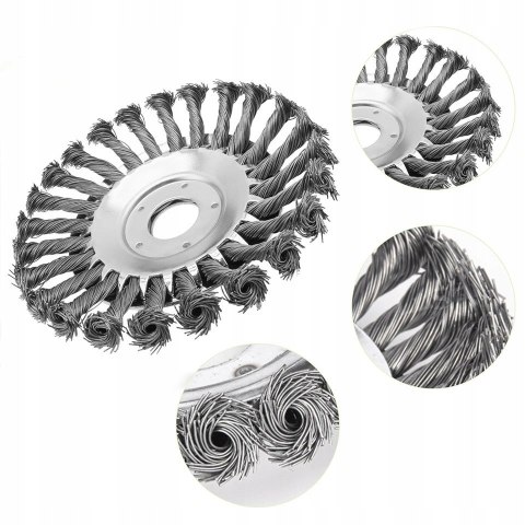 SZCZOTKA DRUCIANA DO KOSY SPALINOWEJ GŁOWICA 200mm