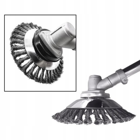 SZCZOTKA DRUCIANA DO KOSY SPALINOWEJ GŁOWICA 200mm