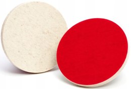 TARCZA POLERSKA FILCOWA NA RZEP ALUMINIUM METAL INOX 125mm x10mm