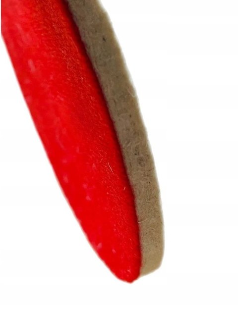 TARCZA POLERSKA FILCOWA NA RZEP ALUMINIUM METAL INOX 125mm x10mm