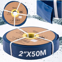 WĄŻ GUMOWY STRAŻACKI MOCNY DO WODY SZAMBA POMP 50M 2