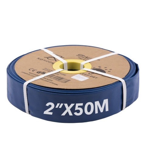 WĄŻ GUMOWY STRAŻACKI MOCNY DO WODY SZAMBA POMP 50M 2" CALE