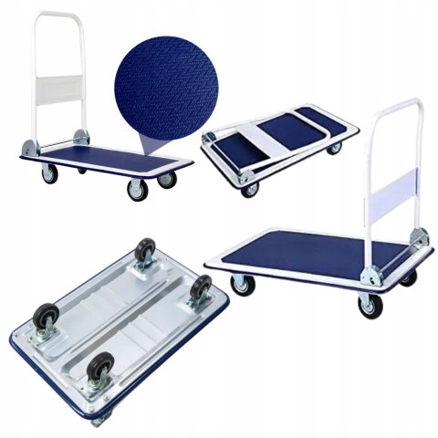 WÓZEK MAGAZYNOWY TRANSPORTOWY PLATFORMOWY 300 KG