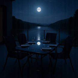 ZESTAW MEBLI DO OGRODU TARASU STÓŁ 120X72 4x KRZESŁA Black OGRODOWYCH