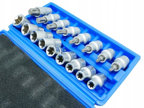 ZESTAW NASADKI NASADEK KLUCZE BITY TORX 1/2 17 EL