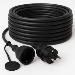 20M PRZEDŁUŻACZ OGRODOWY BUDOWLANY 3X2,5 KOSIARKA PODKASZARKA MOCNY czarny