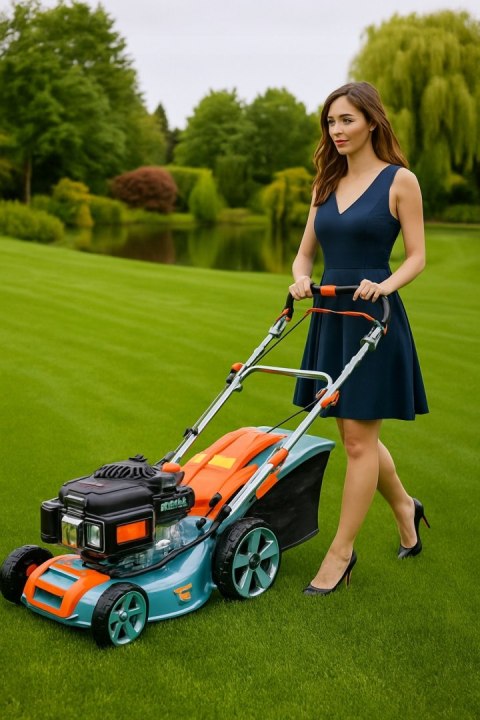 KOSIARKA SPALINOWA DO TRAWY MOCNA LEKKA ZWROTNA KOSA PODKASZARKA 41cm 5KM