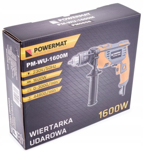 MOCNA WIERTARKA UDAROWA 1600W 13MM REGULACJA UDAR