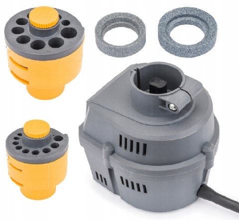 OSTRZAŁKA DO WIERTEŁ HSS 90W 3 - 16mm 2 x KAMIEŃ 2 X ADAPTER BEZSTOPNIOWA