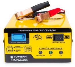 PROSTOWNIK AKUMULATOROWY MIKROPROCESOROWY 15A SAMOCHODOWY 6V 12V ŁADOWARKA